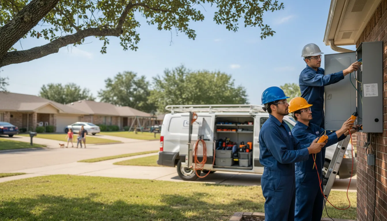 Certified electrician providing emergency electrical services in Elberon, IA